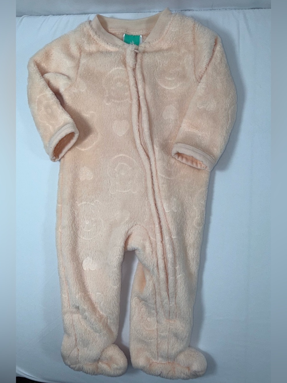 Disney Baby 3/6M Winnie-the-Pooh Unisex Baby Embossed Faux Fur Footed Sleeper